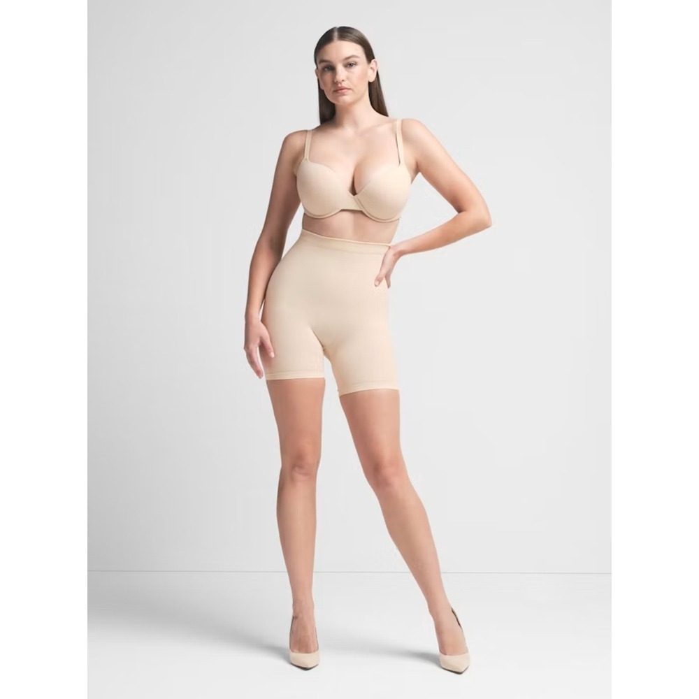 SKIMS Seamless Sculpt Mid-Thigh Short - Size XL